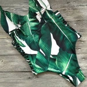 Swim - Leaf Print Bikini Swim - Leaf Print Bikini